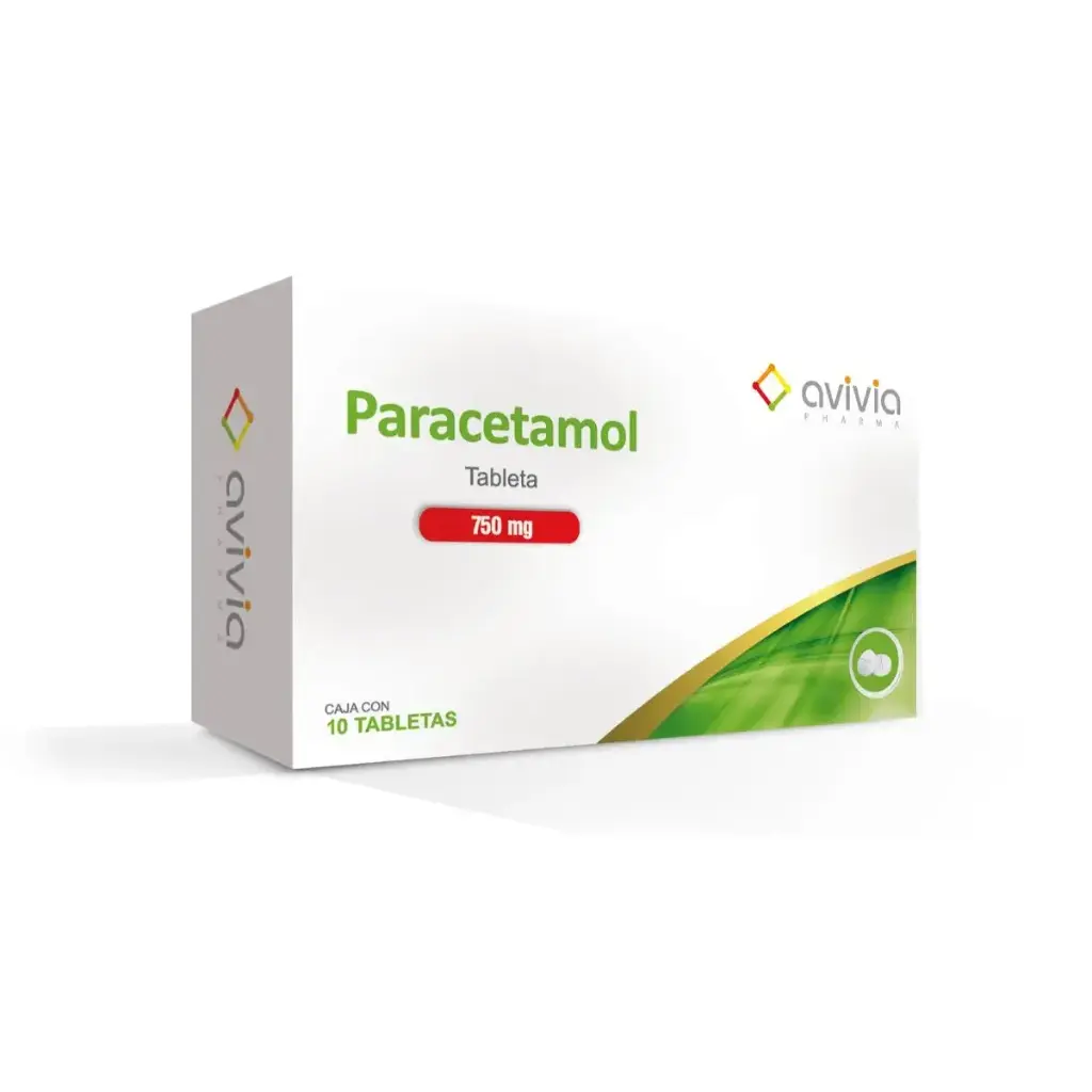 PARACETAMOL AVIVIA 750MG TABLETAS CON 10 (GI)