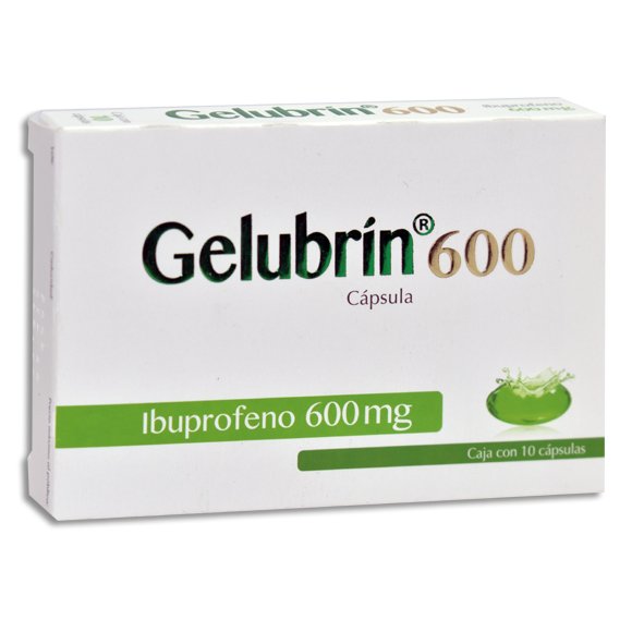 GELUBRIN 600MG CAPSULAS C/10 (GI)