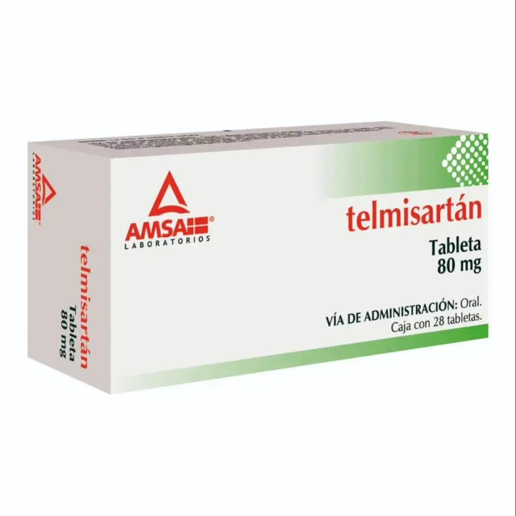TELMISARTAN AMSA 80MG TABLETAS CON 28 (GI)