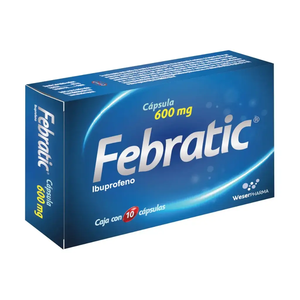 FEBRATIC 600MG CON 10