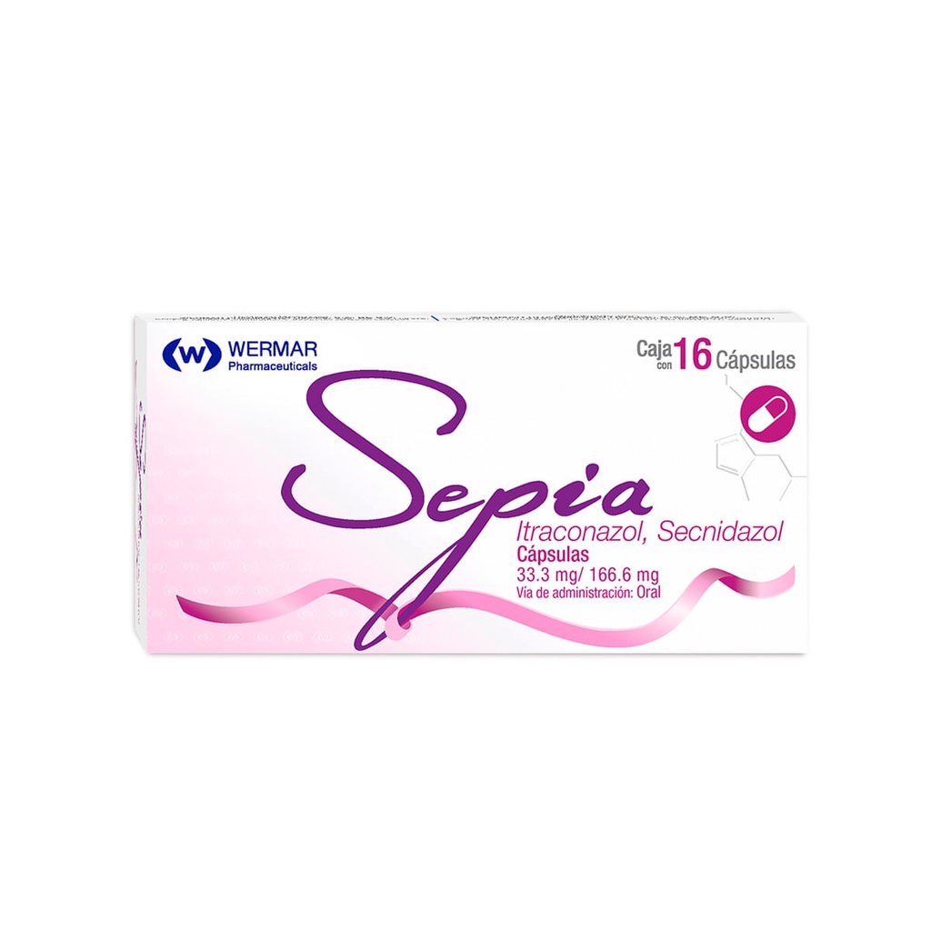 SEPIA 33.3/166.6MG CAPSULAS CON 16 (GI)