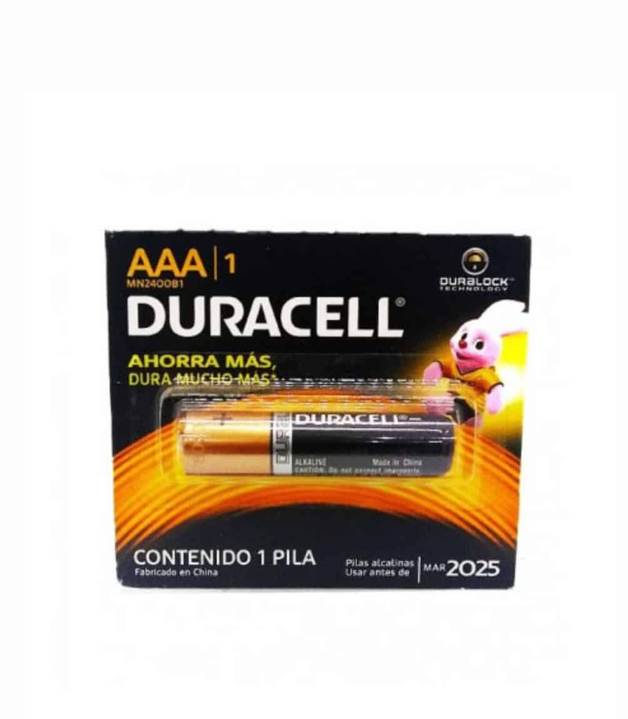 PILA DURACELL AAA CON 1