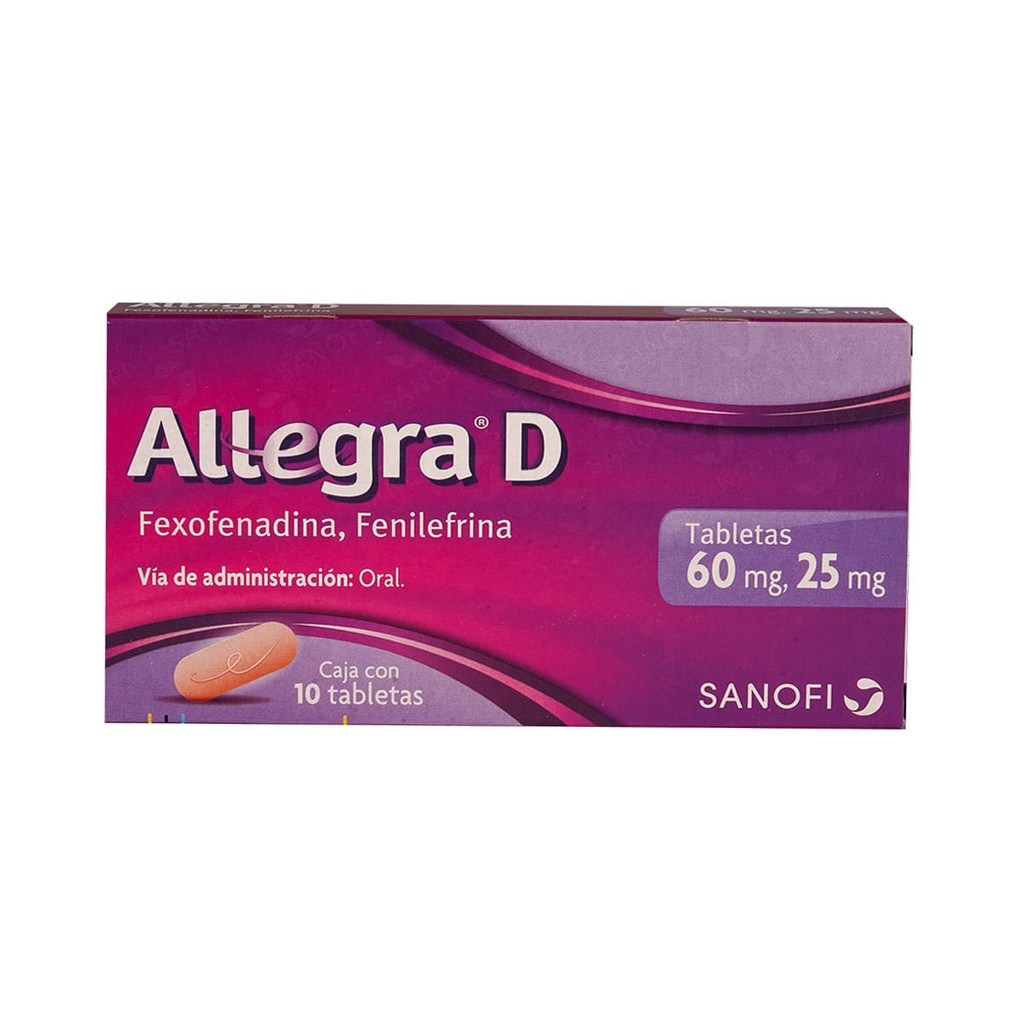 ALLEGRA D 60/25MG TABLETAS CON 10