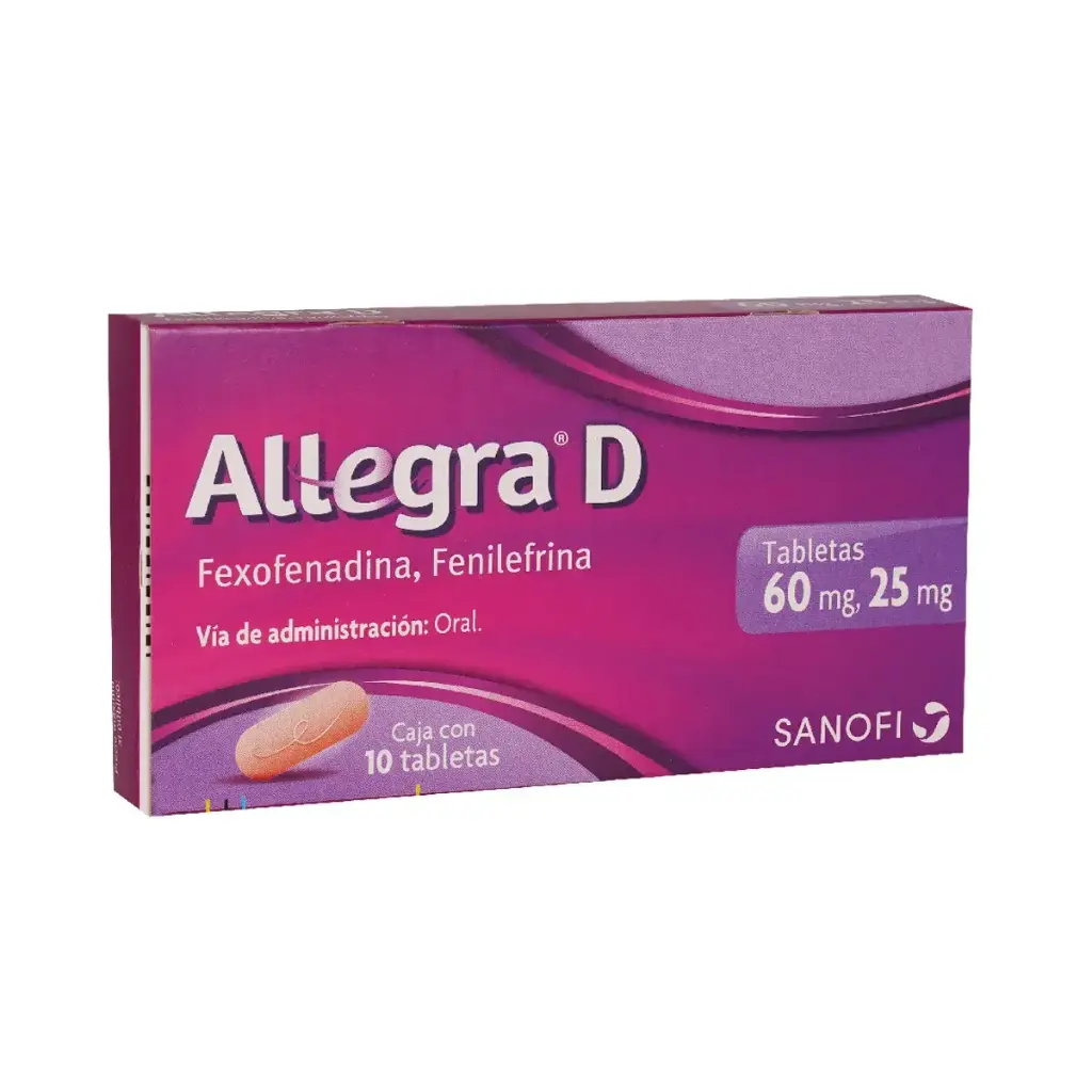 ALLEGRA D 60/25MG TABLETAS CON 10