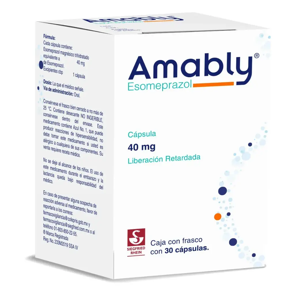 AMABLY 40MG CAPSULAS CON 30