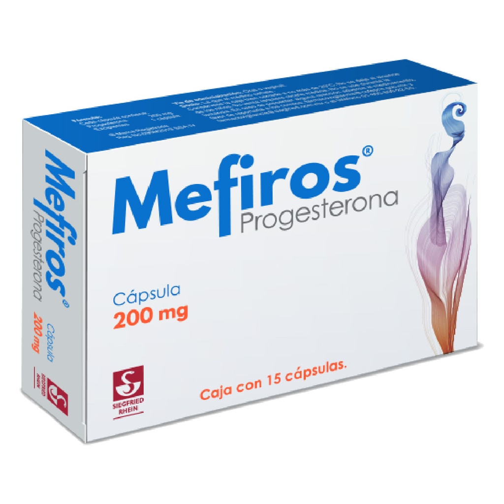 MEFIROS 200 MG - CAJA CON 15 CÁPSULAS (PROGESTERONA)