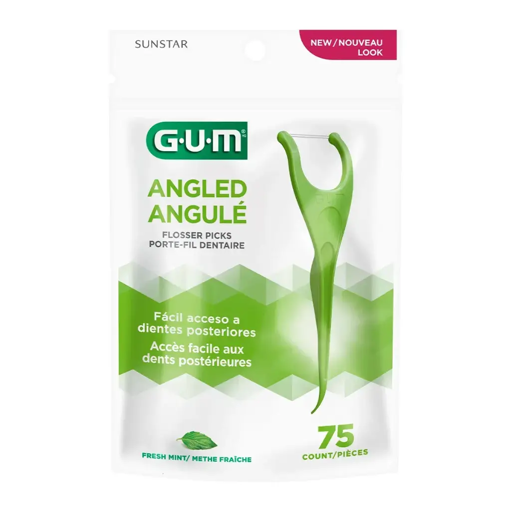 GUM ANGLED FLOSSERS CON 75