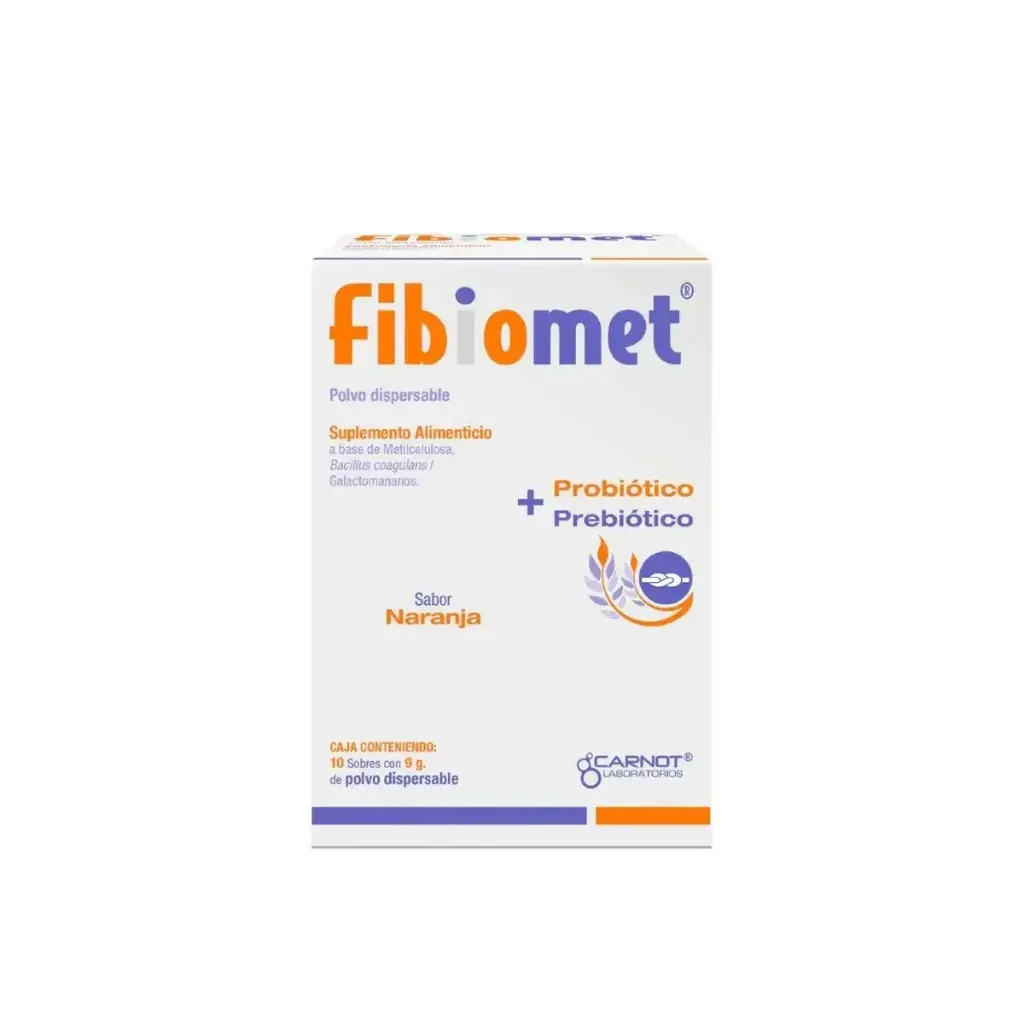 FIBIOMET SUPLEMENTO ALIMENTICIO NARANJA 9G SOBRES CON 10