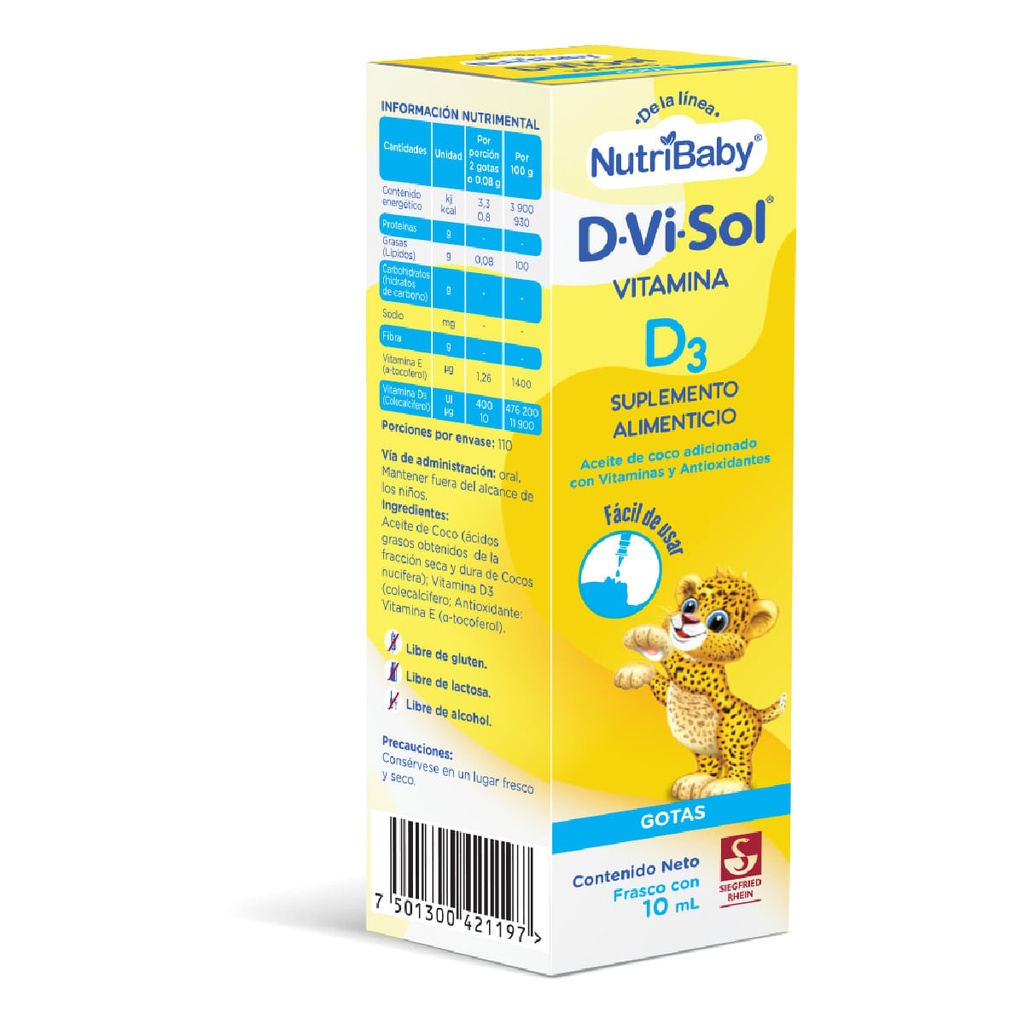 D-VI-SOL NIÑOS 10 ML - DISPOSITIVO GOTA EXACTA (VITAMINA E Y D3)
