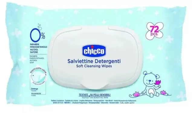TOLLAS HUMEDAS CHICCO LIMPIADORAS CON 72