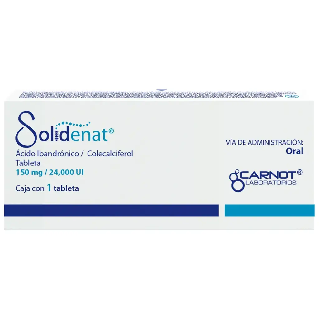 SOLIDENAT 150MG/24000UI TABLETAS CON 1