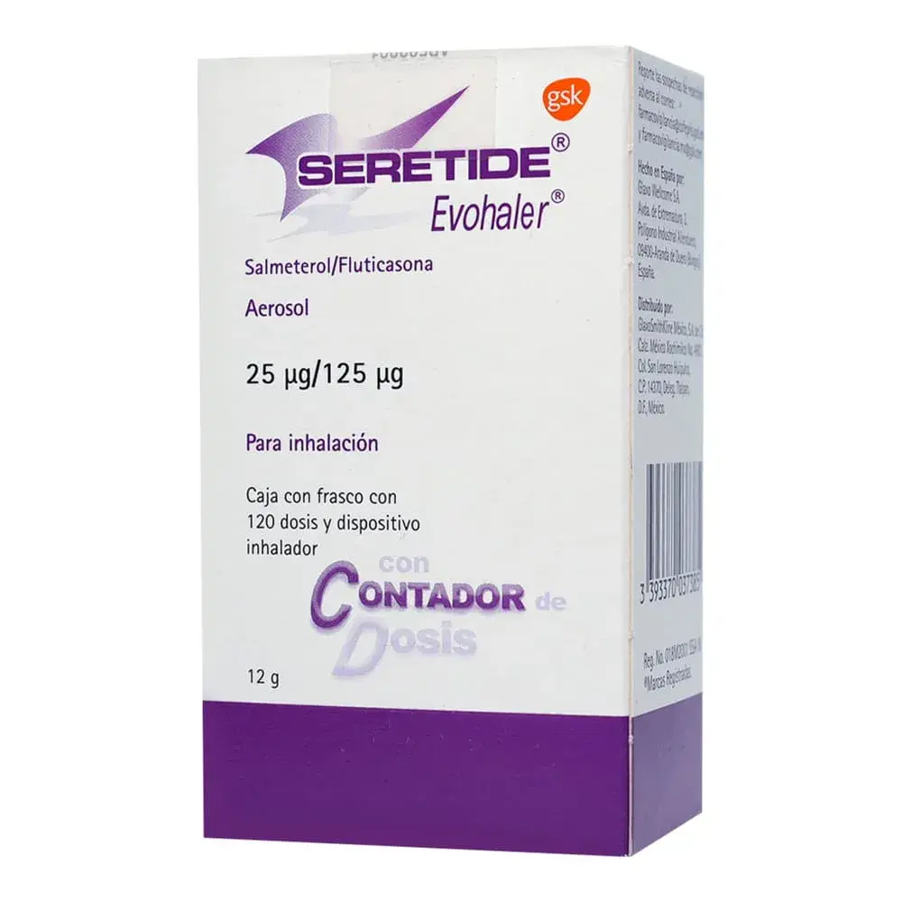 SERETIDE EVO 25/125MCG INH CON 120 DOSIS