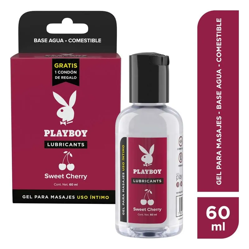 GEL LUBRICANTE PLAYBOY SWEET CHERRY PARA MAS 60ML
