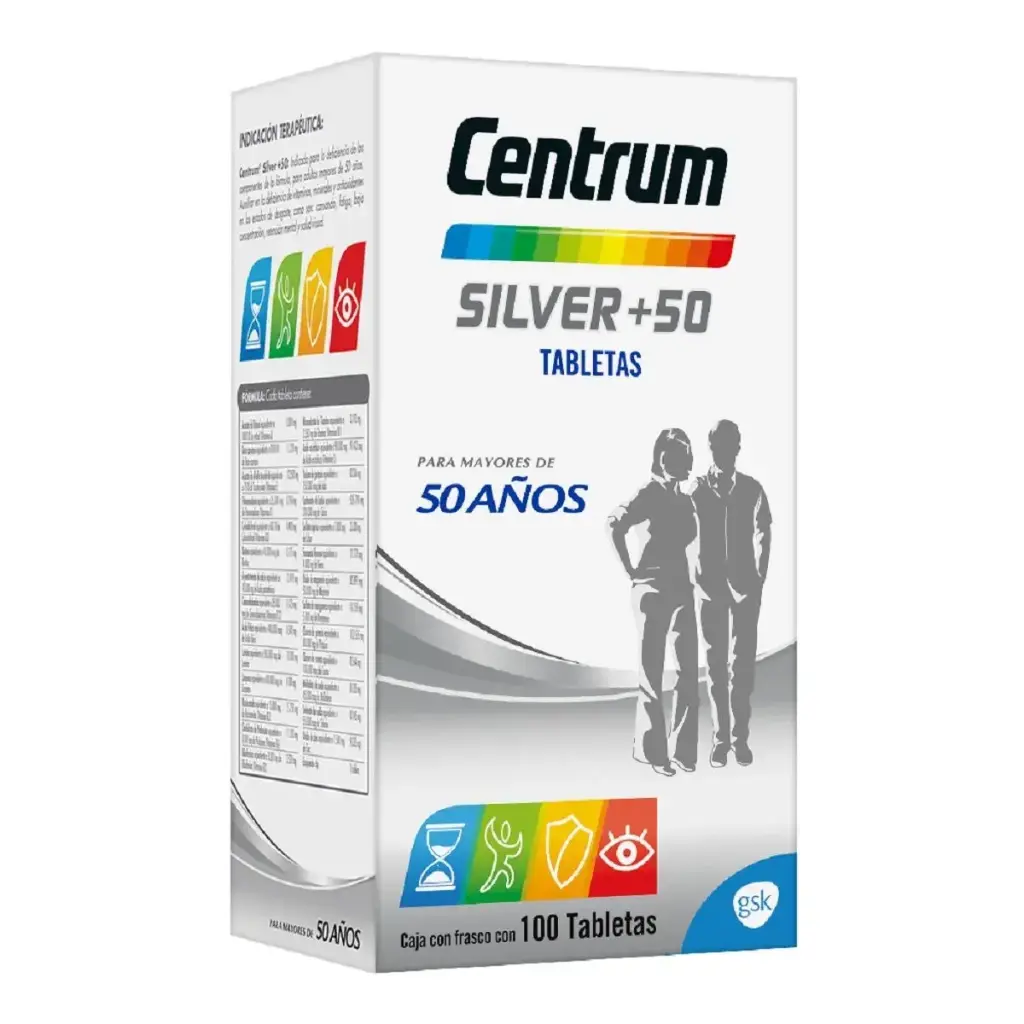 CENTRUM SILVER+50 TABLETAS CON 100