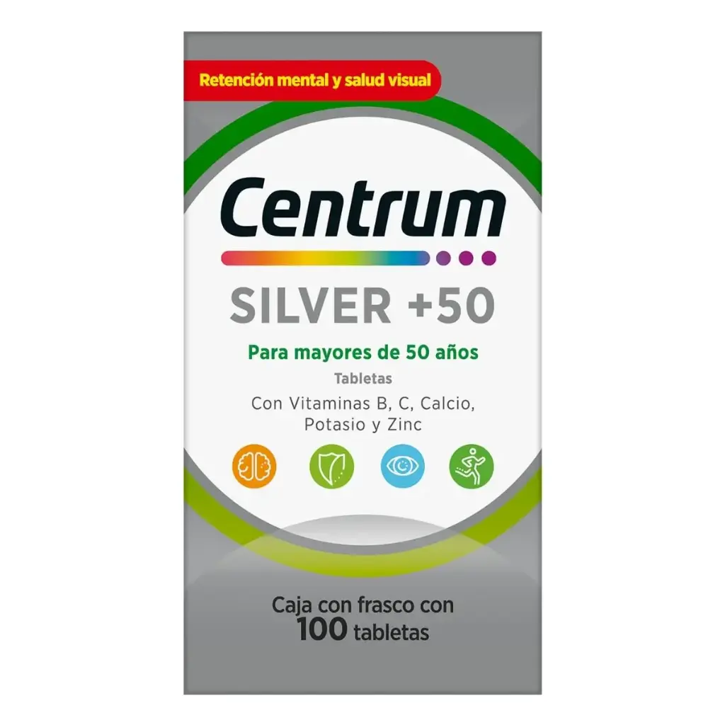 CENTRUM SILVER+50 TABLETAS CON 100