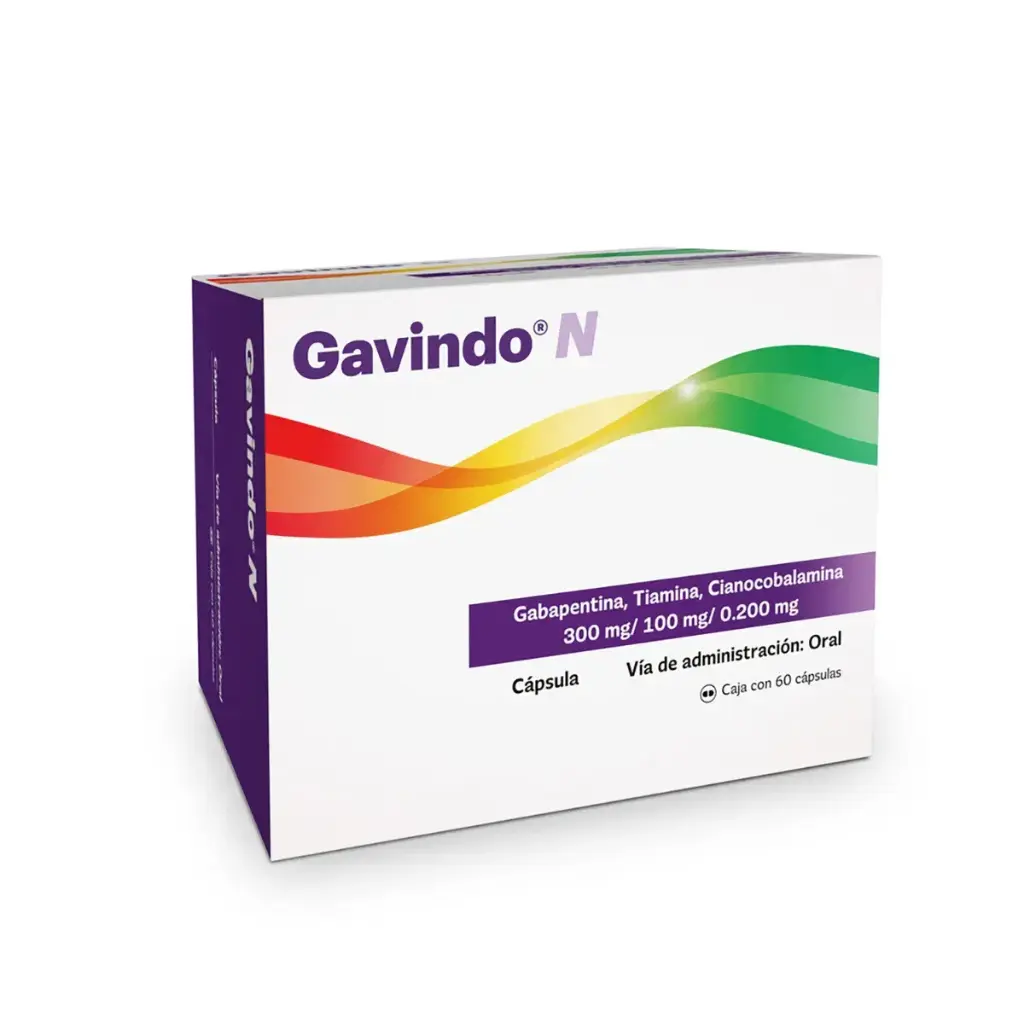 GAVINDO N 300/100/0.200MG CAPSULAS CON 60