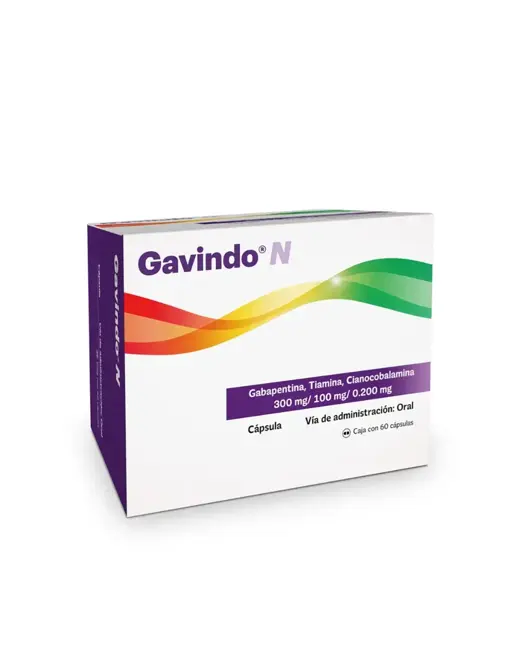 GAVINDO N 300/100/0.200MG CAPSULAS CON 60