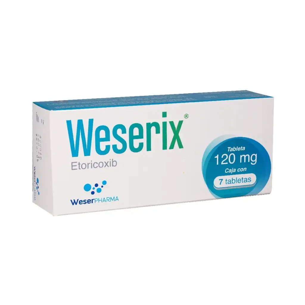 WESERIX 120MG TABLETAS CON 7