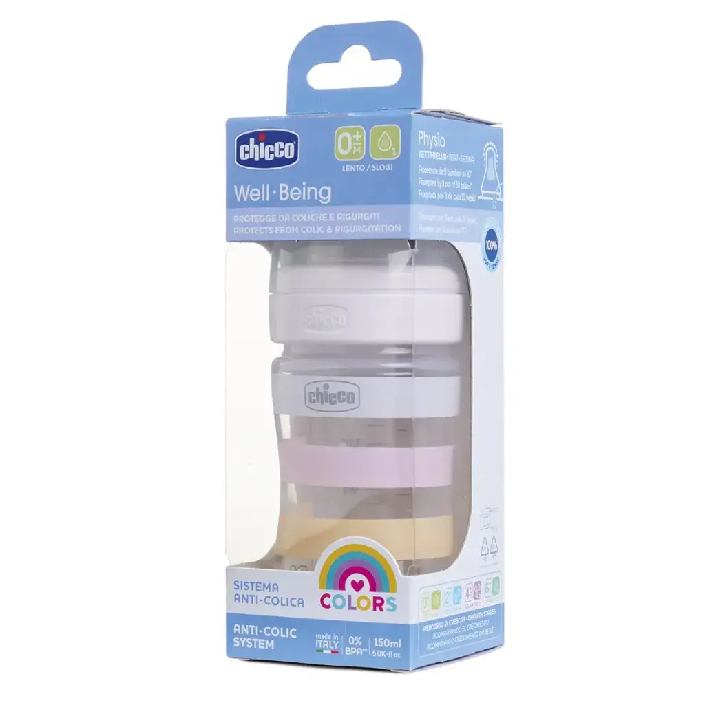 BIB CHICCO WB ANTI-COLICO BLANCO 150ML