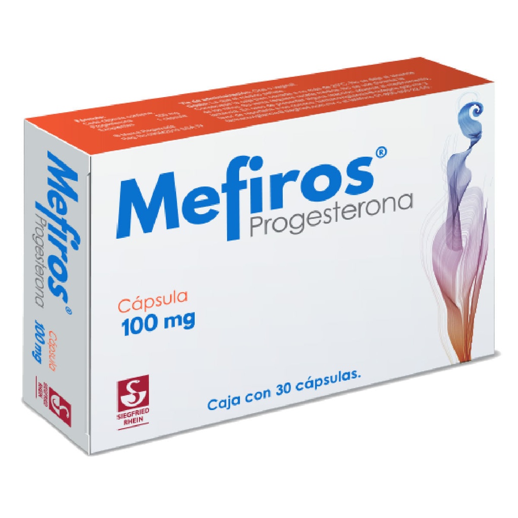 MEFIROS 100 MG - CAJA CON 30 CÁPSULAS (PROGESTERONA)