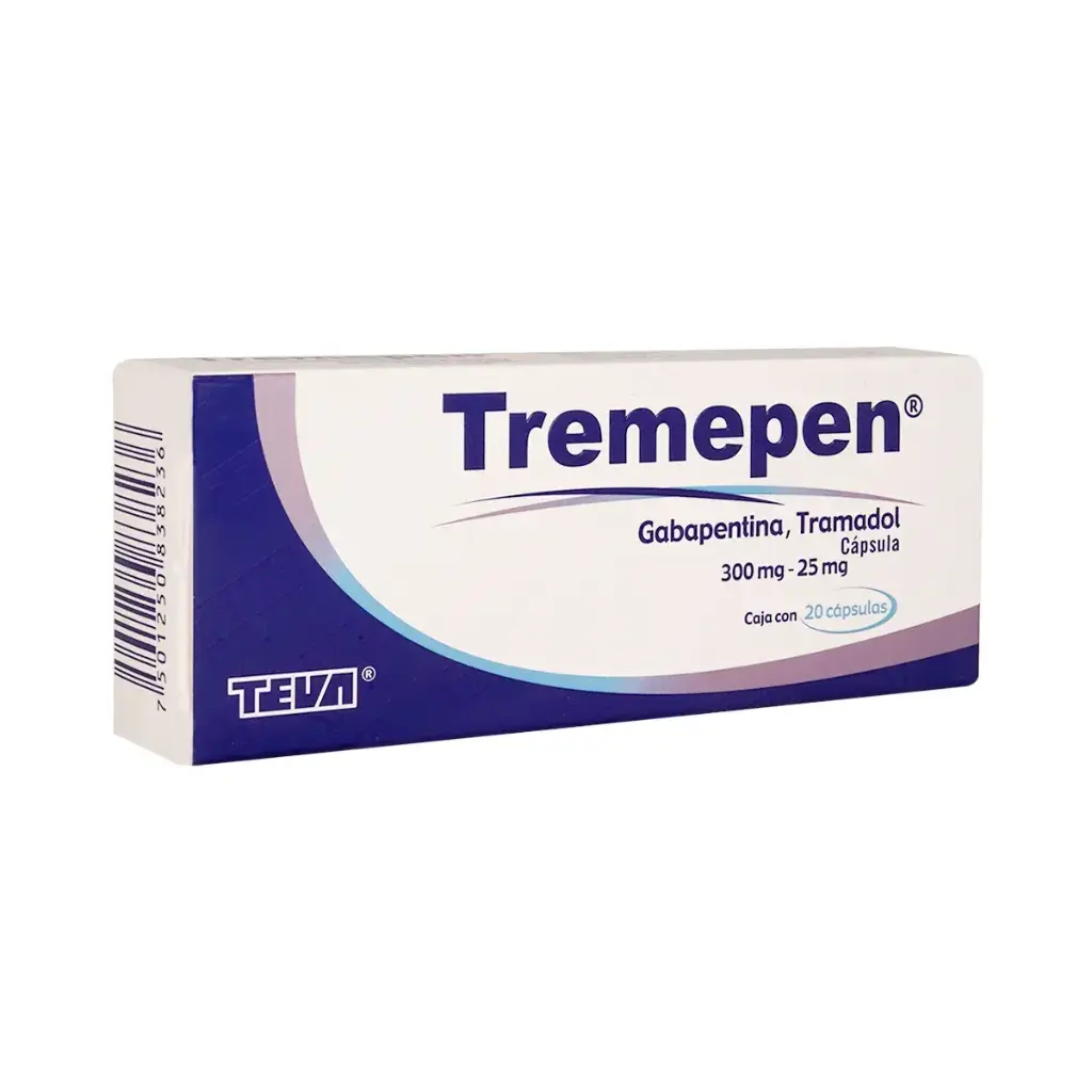 TREMEPEN 300/25MG CAPSULAS CON 20