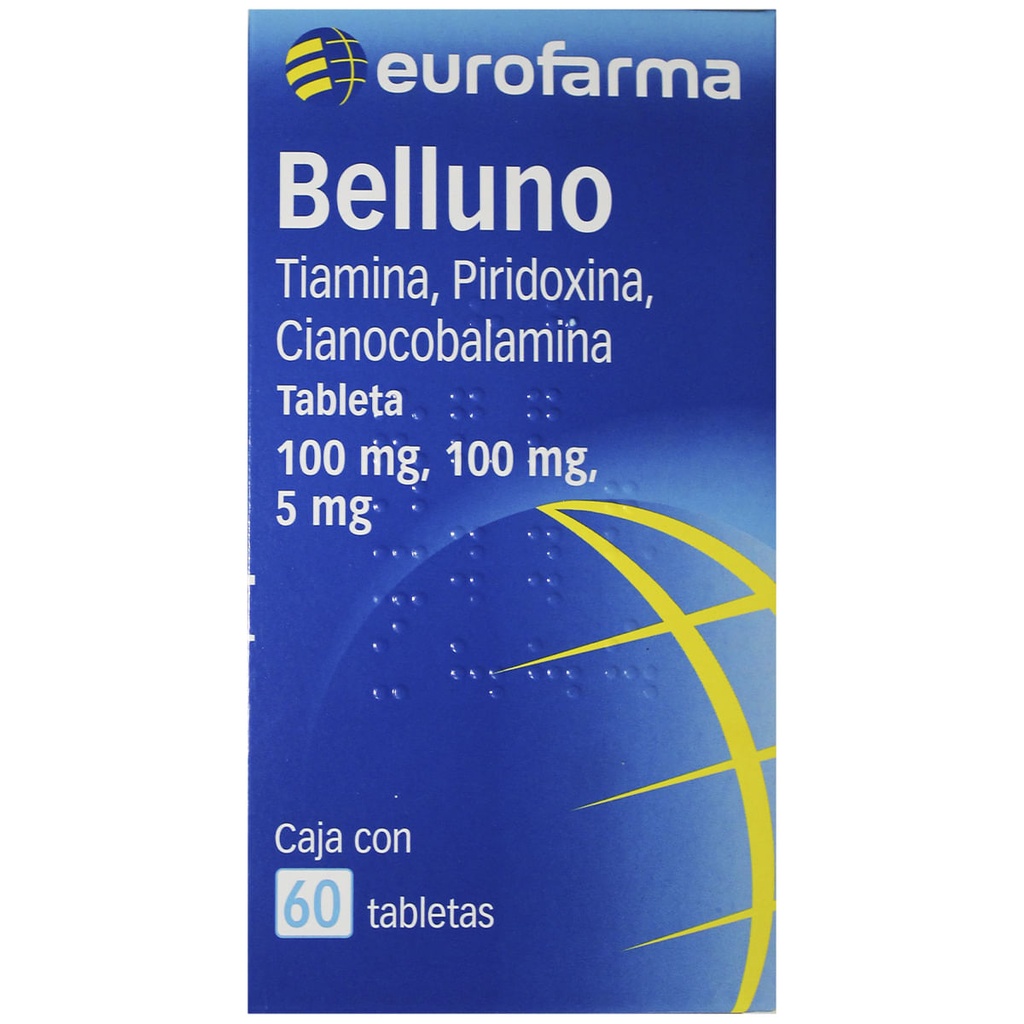 BELLUNO 100/100/5MG TABLETAS CON 60