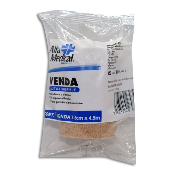 VENDA ALFA MEDIANO AUTO ADHESIVA (COBAN)7.5CMX4.5M