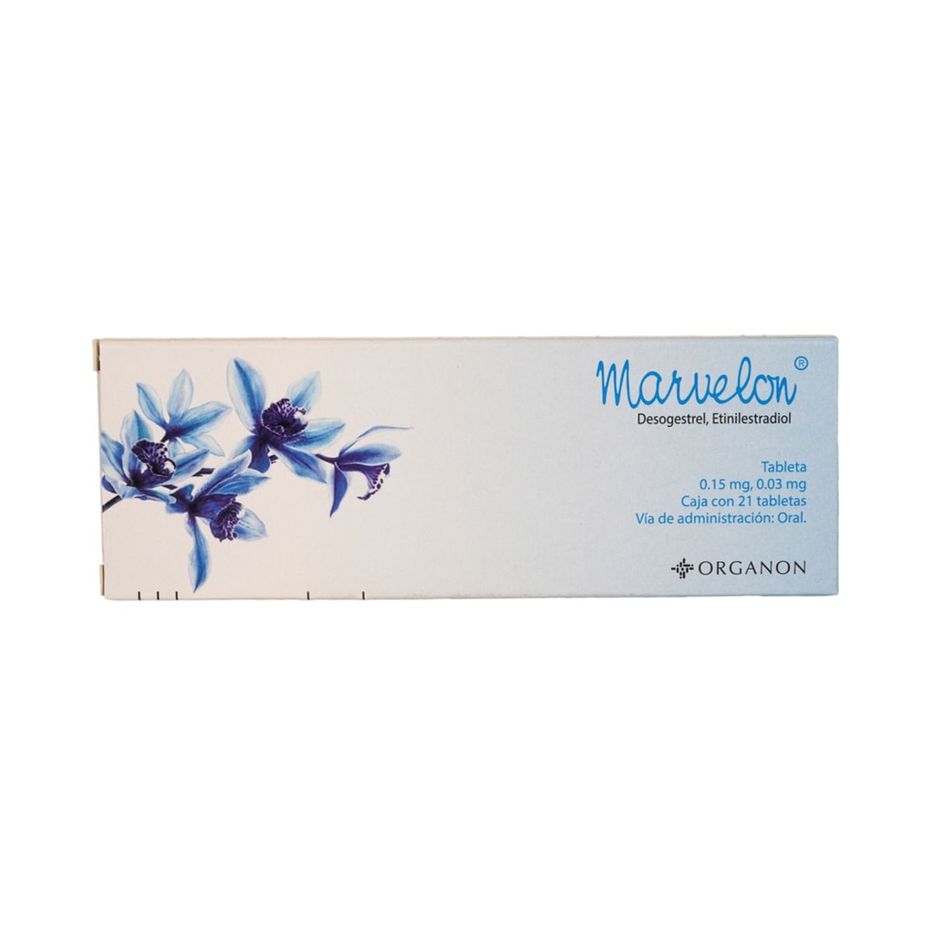 MARVELON 0.15/0.03MG TABLETAS CON 21