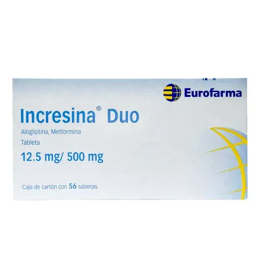 INCRESINA DUO 12.5/500MG TABLETAS CON 56