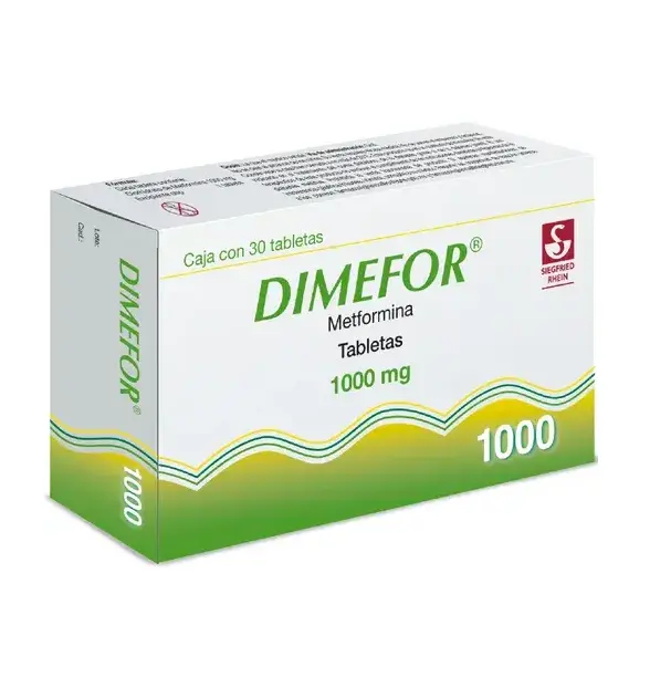 DIMEFOR 1000MG TABLETAS CON 30