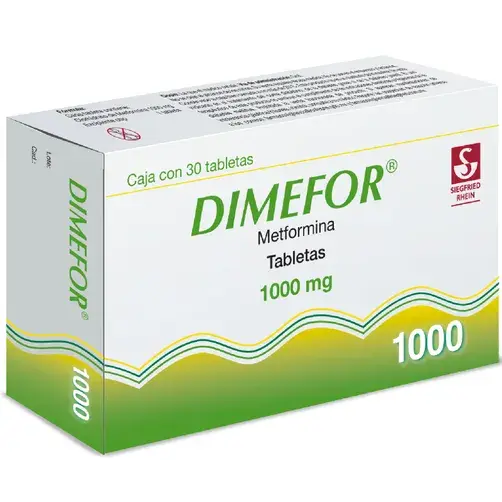 DIMEFOR 1000MG TABLETAS CON 30