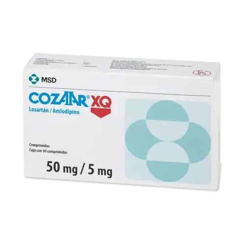 COZAAR XQ 50/5MG COMPRIMIDOS CON 30