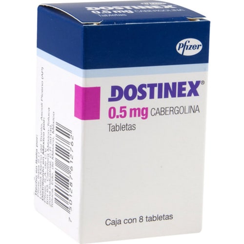 DOSTINEX 0.5MG TABLETAS CON 8