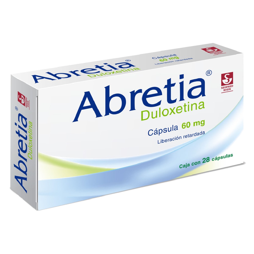 ABRETIA 60 MG - CAJA CON 28 CÁPSULAS (DULOXETINA)