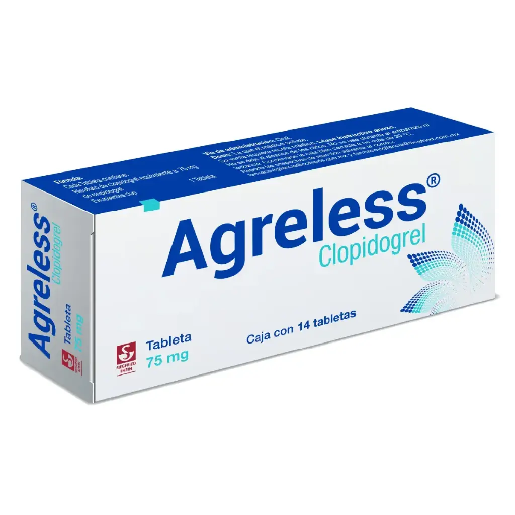 AGRELESS 75MG TABLETAS CON 14