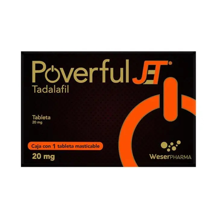POVERFUL JET 20MG TABLETAS CON 1