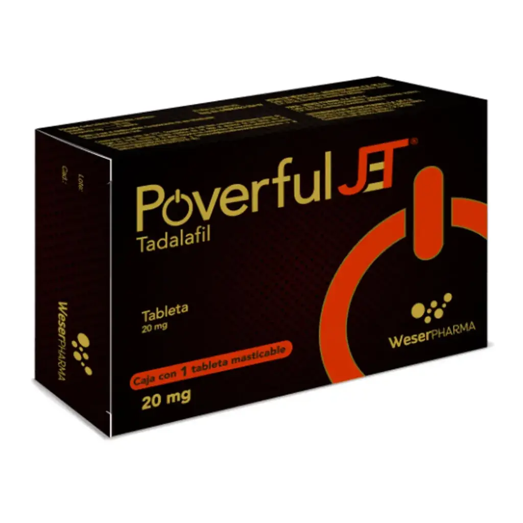 POVERFUL JET 20MG TABLETAS CON 1