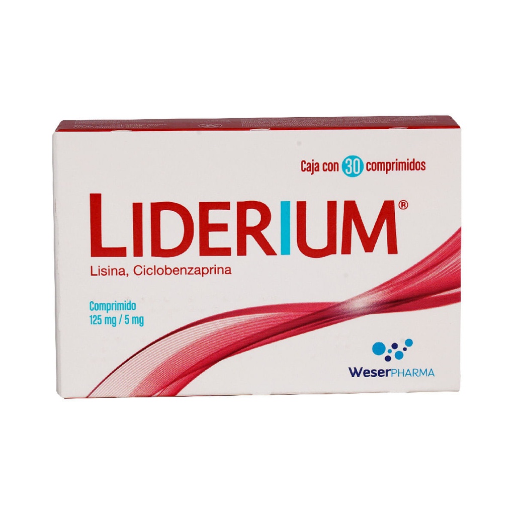 LIDERIUM 125/5MG COMPRIMIDOS CON 30
