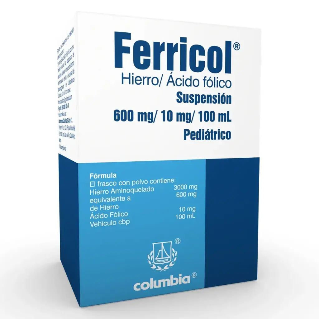 FERRICOL PED 600/10MG SUSPENSION 45ML