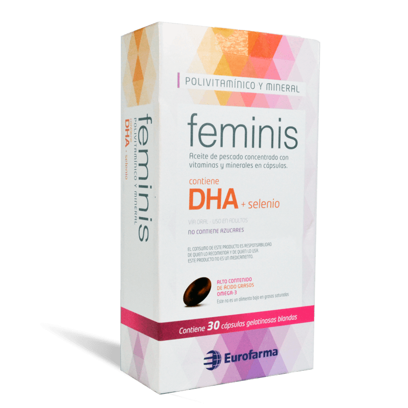 FEMINIS SUPLEMENTO ALIMENTICIO DHA+SELENIO CAPSULAS CON 30
