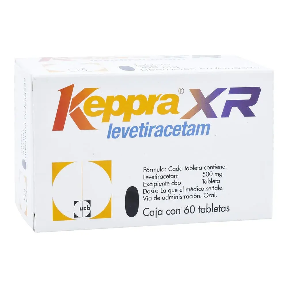 KEPPRA XR 500MG TABLETAS CON 60