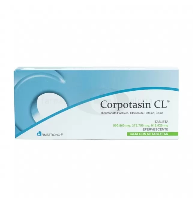 CORPOTASIN CL TABLETAS EFERVESCENTES CON 50