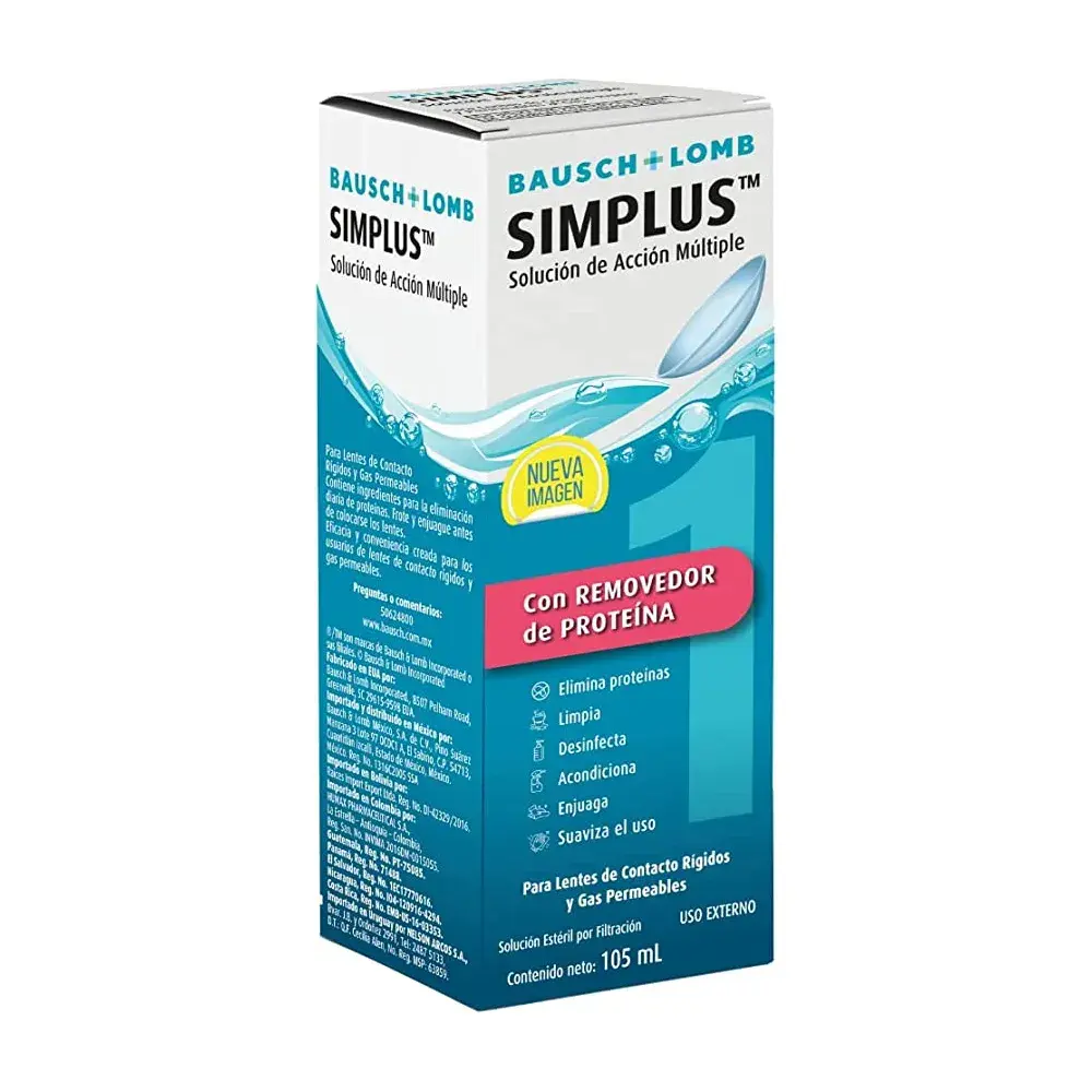 BAUSCH + LOMB SIMPLUS SOLUCION 105 ML