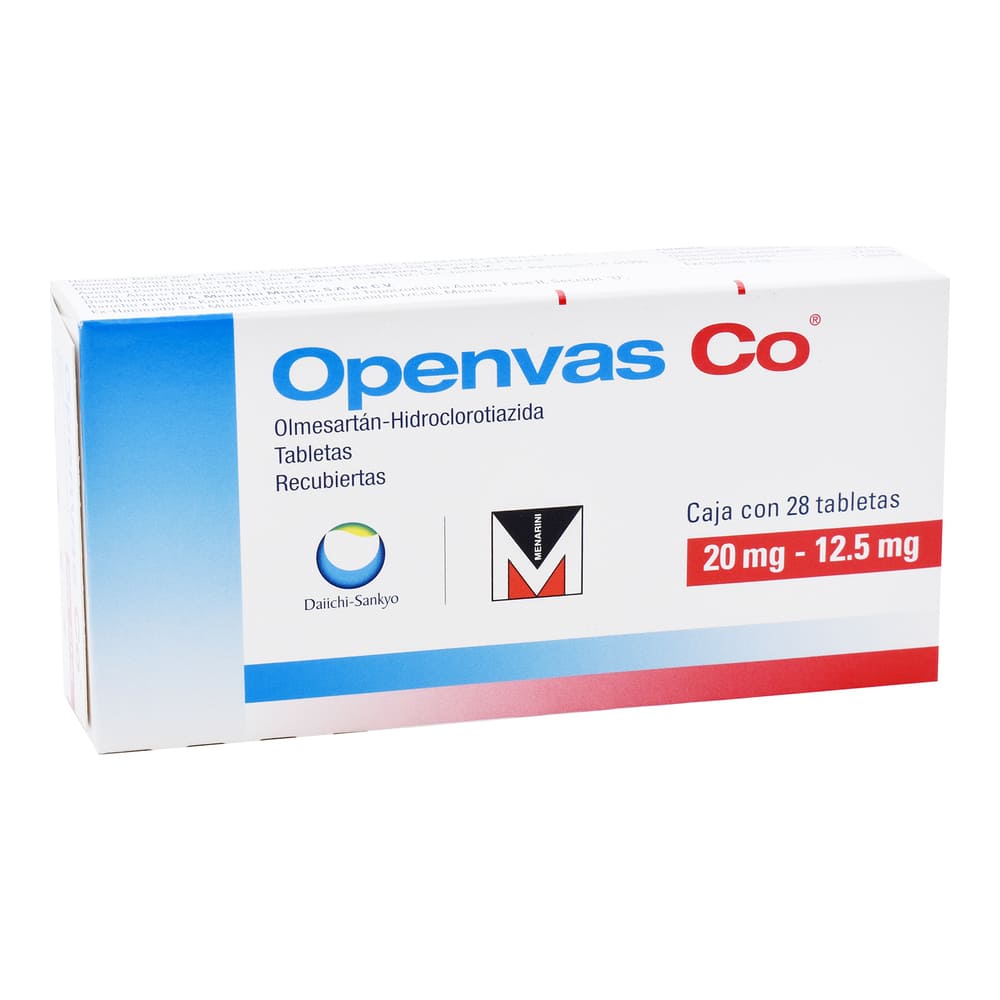 OPENVAS CO 20/12.5MG TABLETAS CON 28