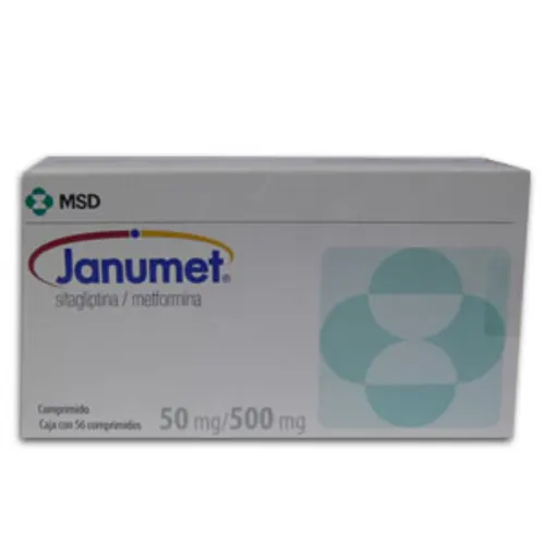 JANUMET 50/500MG COMPRIMIDOS CON 56