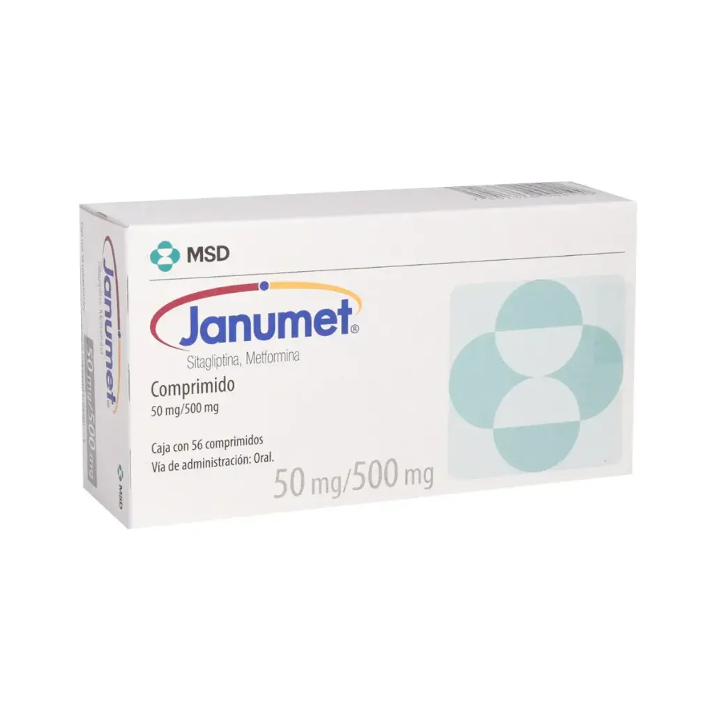 JANUMET 50/500MG COMPRIMIDOS CON 56