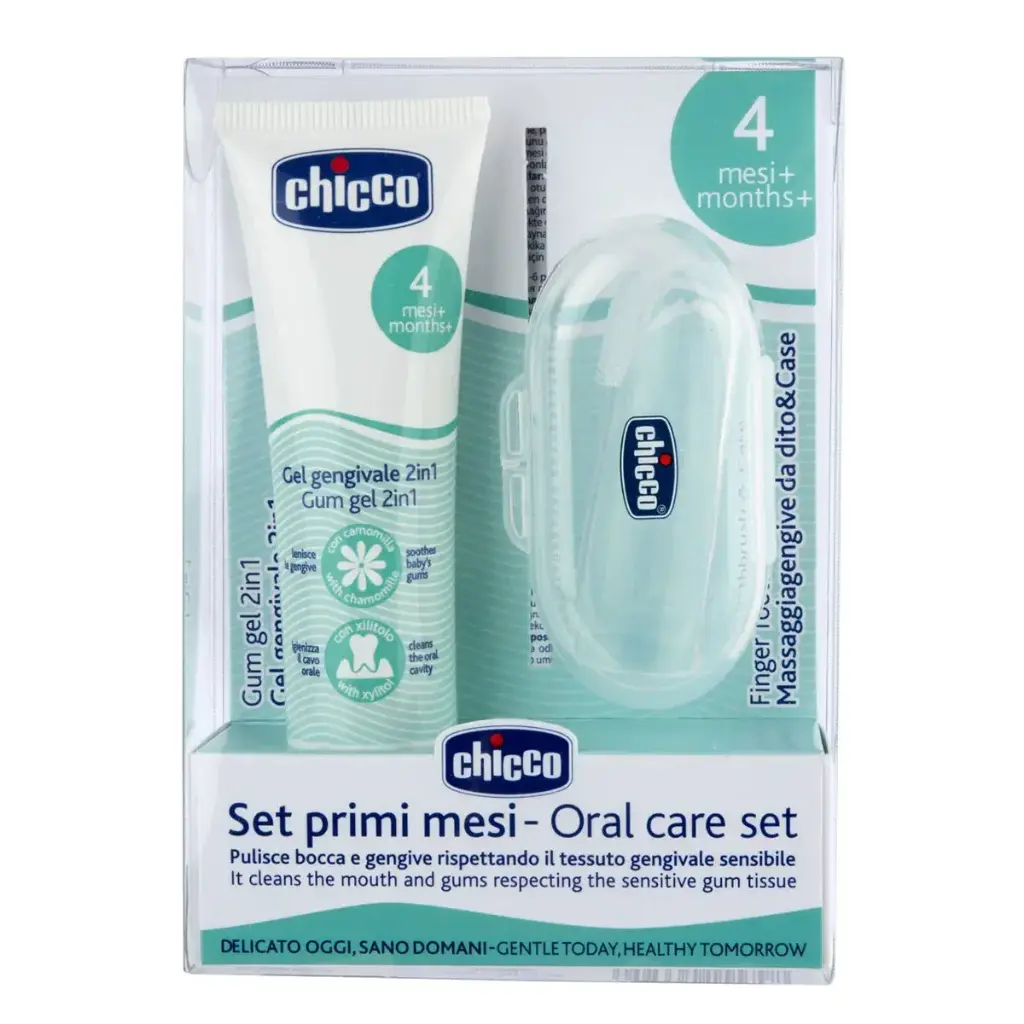SET ORAL CHICCO ENCIAS GEL+DEDAL PARA BEBE N