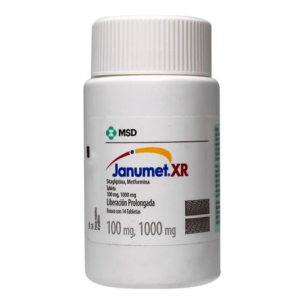JANUMET XR 100/1000MG TABLETAS CON 14