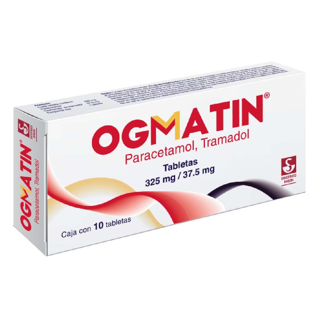 OGMATIN 325 MG / 37.5 MG -  CAJA CON 10 TABLETAS (PARACETAMOL Y TRAMADOL)