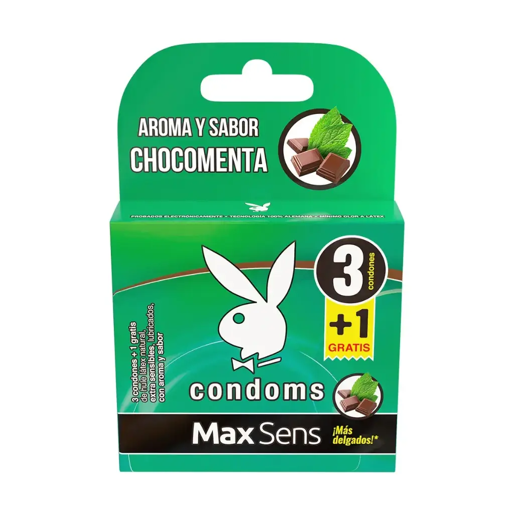 PRESERVATIVO PLAYBOY MAX SENS CHMTA CON 3